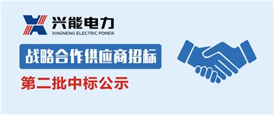 中標(biāo)公示丨興能電力2019年第二批戰(zhàn)略合作供應(yīng)商中標(biāo)公示